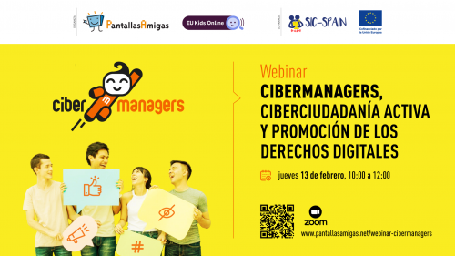 Celebración del webinar “Cibermanagers, ciberciudadanía activa y promoción de los derechos digitales”