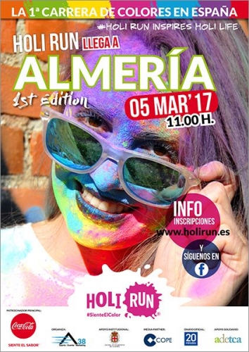 Almería se llenará de colores con la Holi Run