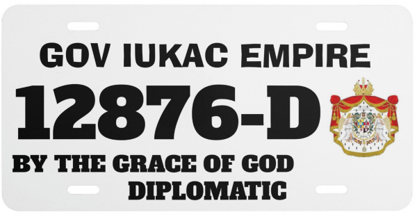 GOV IUKAC EMPIRE // NEW CAR PLATE DESIGN// BY THE GRACE OF GOD 