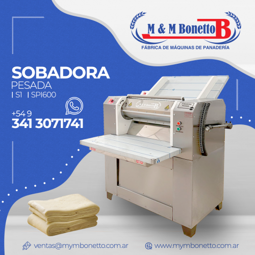 Máquina de Panadería - Sobadora Pesada SPI600