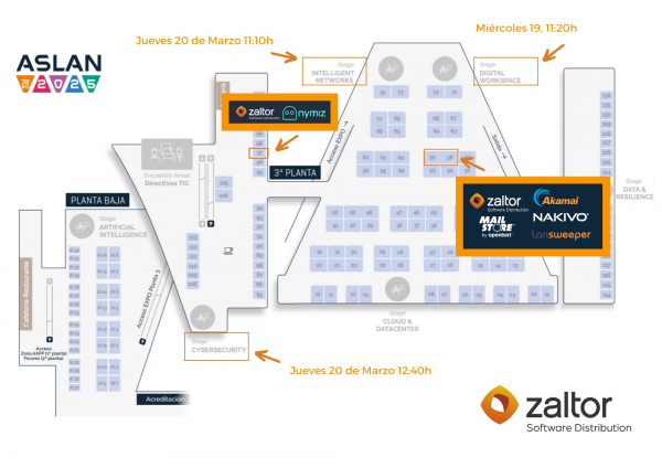 Zaltor presentará sus soluciones de ciberseguridad y gestión de infraestructuras TI en el Congreso ASLAN 2025