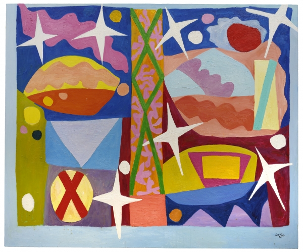 La obra de Gillian Ayres, conocida por sus vibrantes y coloridos lienzos y por sus solo shows en la Tate de Londres, lle