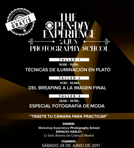 Open Day de fotografía en la escuela Workshop Experience