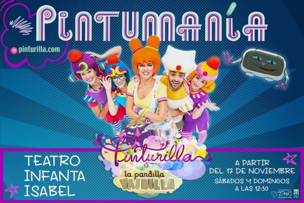 Vuelve Pinturilla y la Pandilla Vainilla con Pintumanía: música, color y diversión para toda la familia