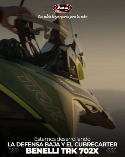 Estamos desarrollando la defensa baja y el cubrecarter para la moto Benelli TRK 702X